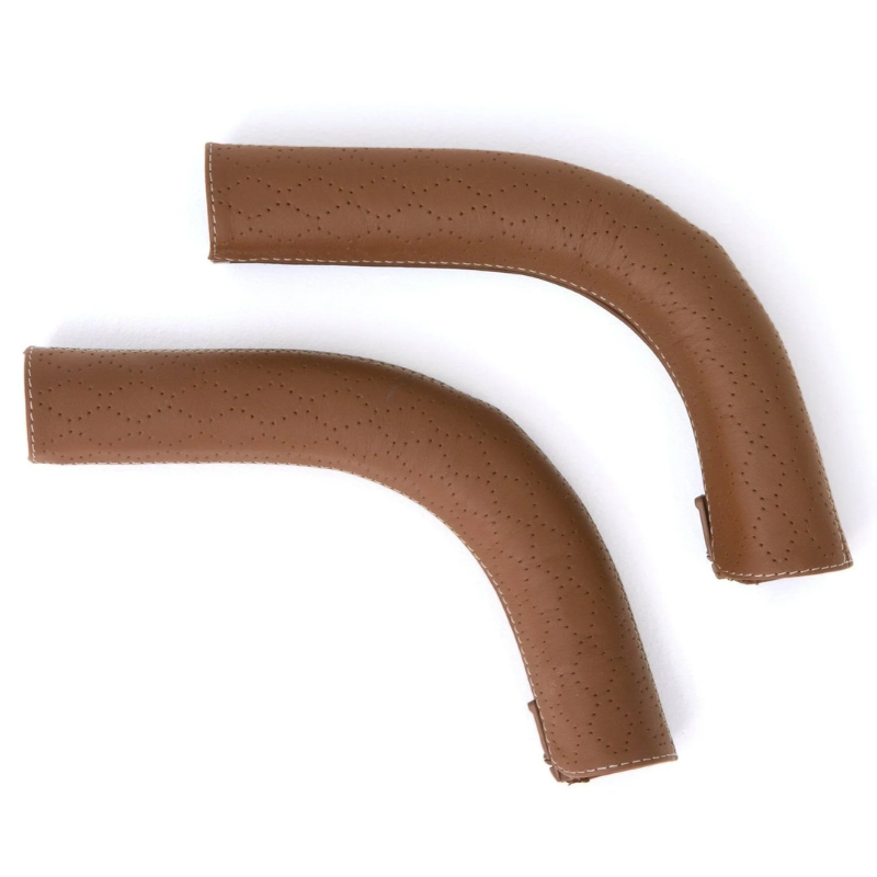 &Roll or &Jog frame Leather Handlebar Grips