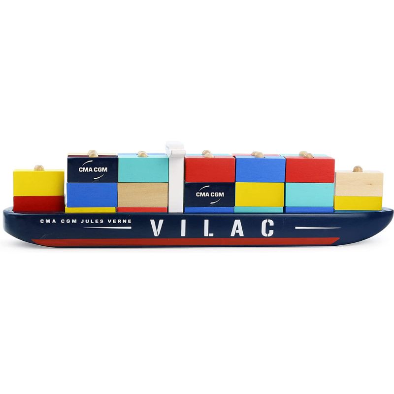 Wooden Stacking Container Ship