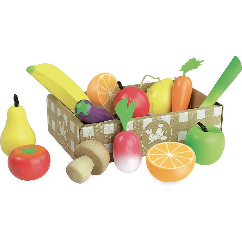 Wooden Fruits and Vegetables Set