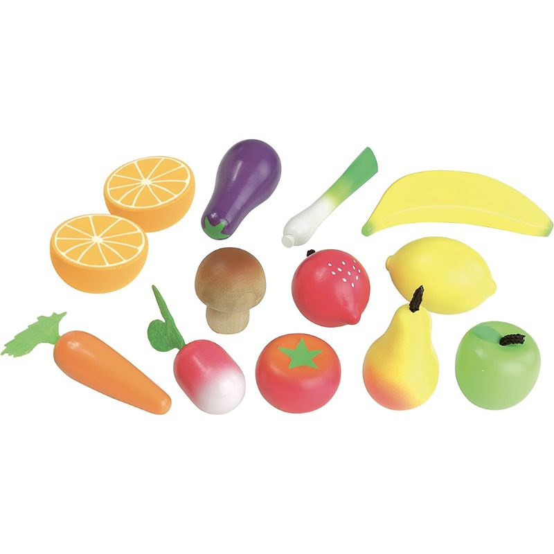 Wooden Fruits and Vegetables Set