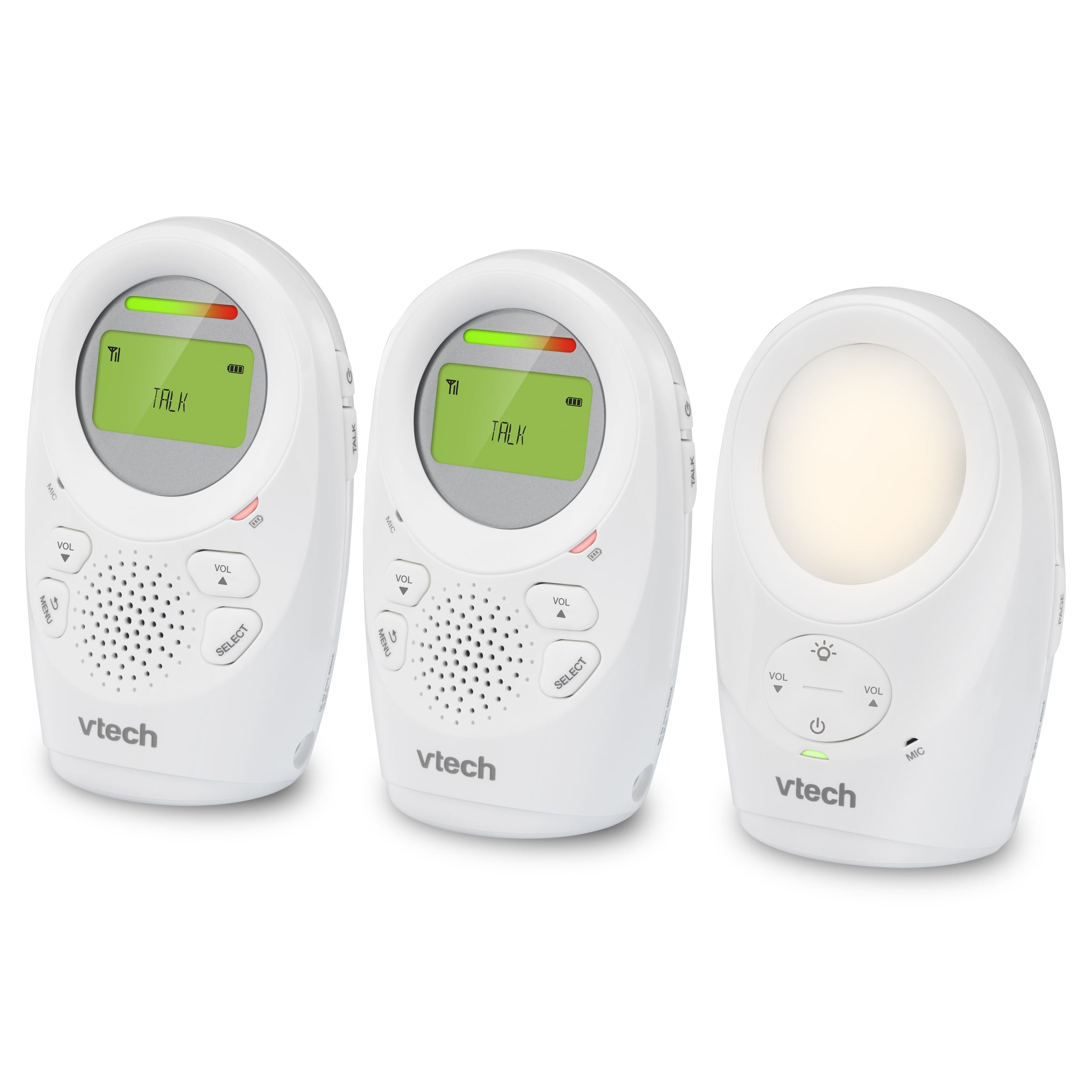 DECT 6.0 Digital Audio Baby Monitor - 2 Parent Units