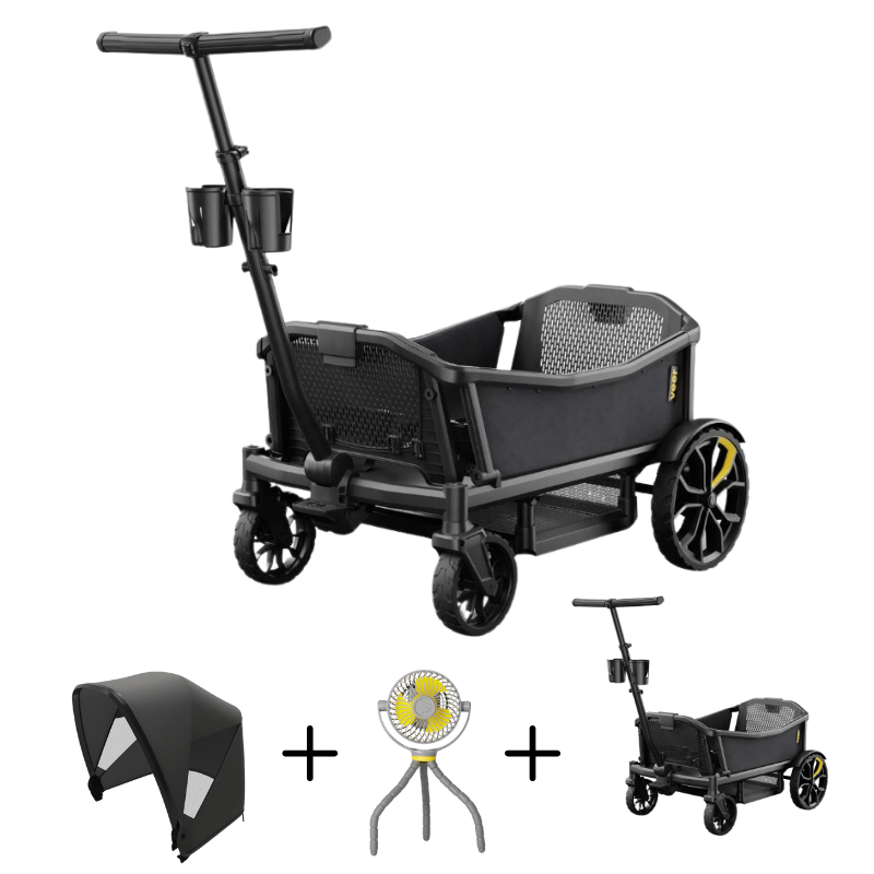 All-Terrain Cruiser XL Wagon + Retractable Canopy & Flex Fan Bundle
