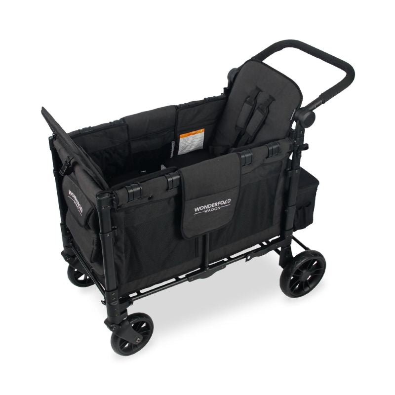 W2 Elite Double Stroller Wagon Volcanic Black