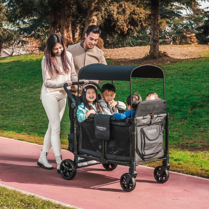 W4 Elite Quad Stroller Wagon Charcoal Grey