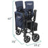 W4 Elite Quad Stroller Wagon Black