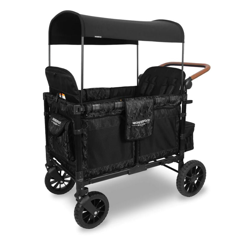 W4 Luxe Quad Stroller Wagon Black Camo