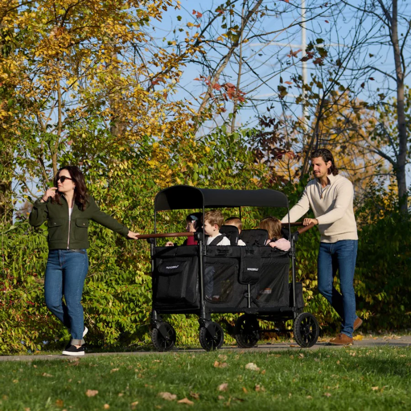6 seat wagon stroller W6 Luxe Pro 6-Seater Stroller Wagon | Snuggle Bugz