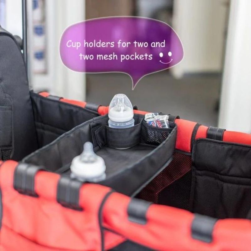 Double Sided Snack & Activity Tray - 2 Cup Holders - W Series