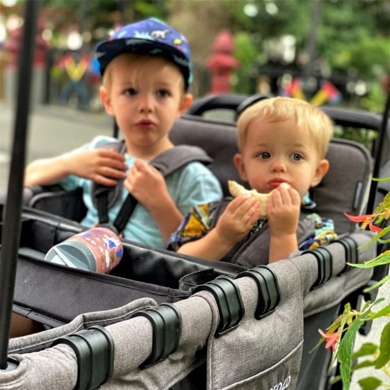 Double Sided Snack & Activity Tray - 2 Cup Holders - W Series