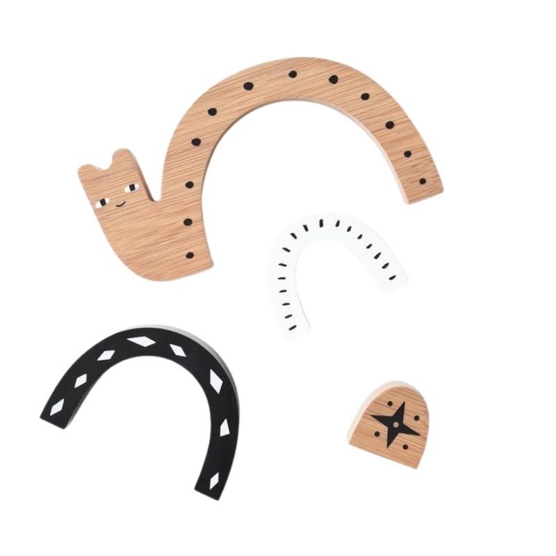 Bamboo Nesting Set  Snail