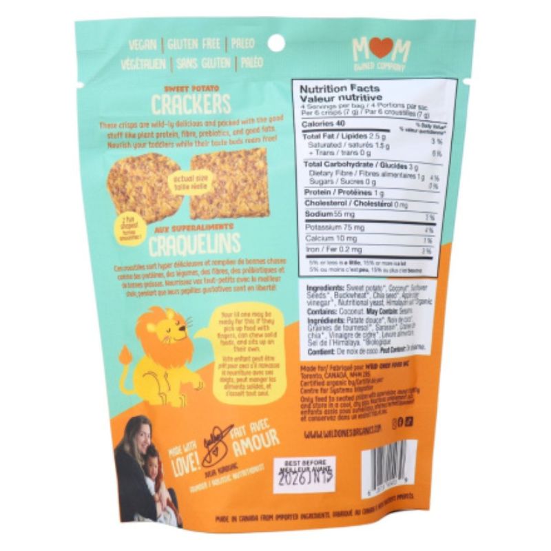 Organic Sweet Potato Crackers A Lil’ Cheezy