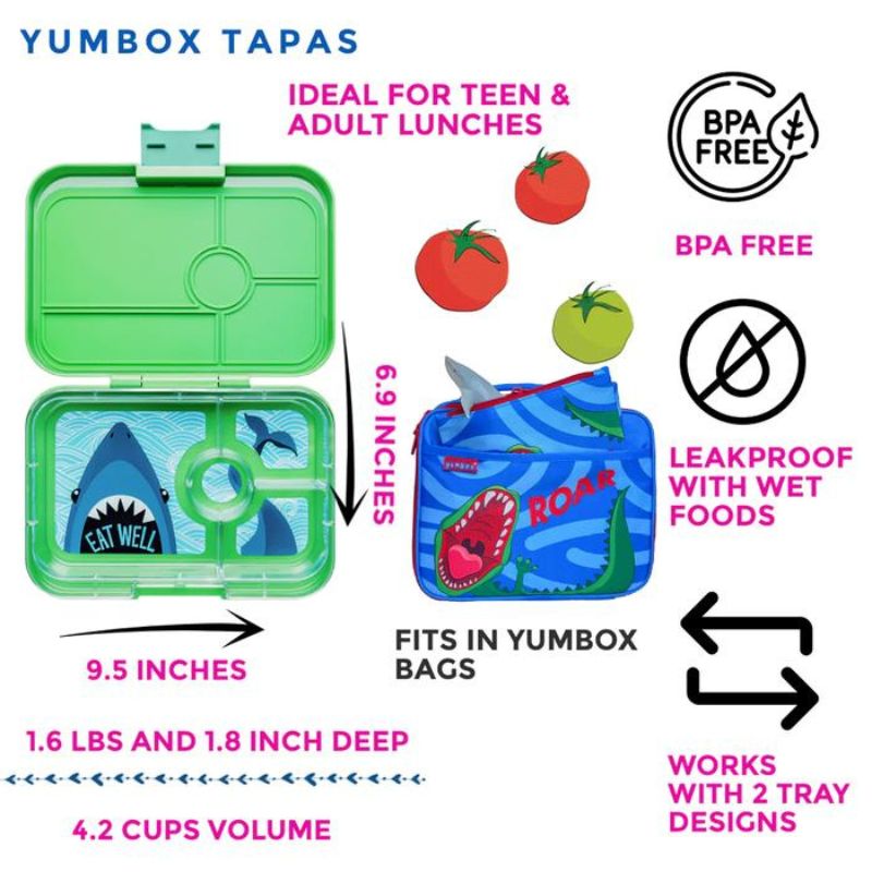 Tapas 4 Compartment Bento Lunch Box