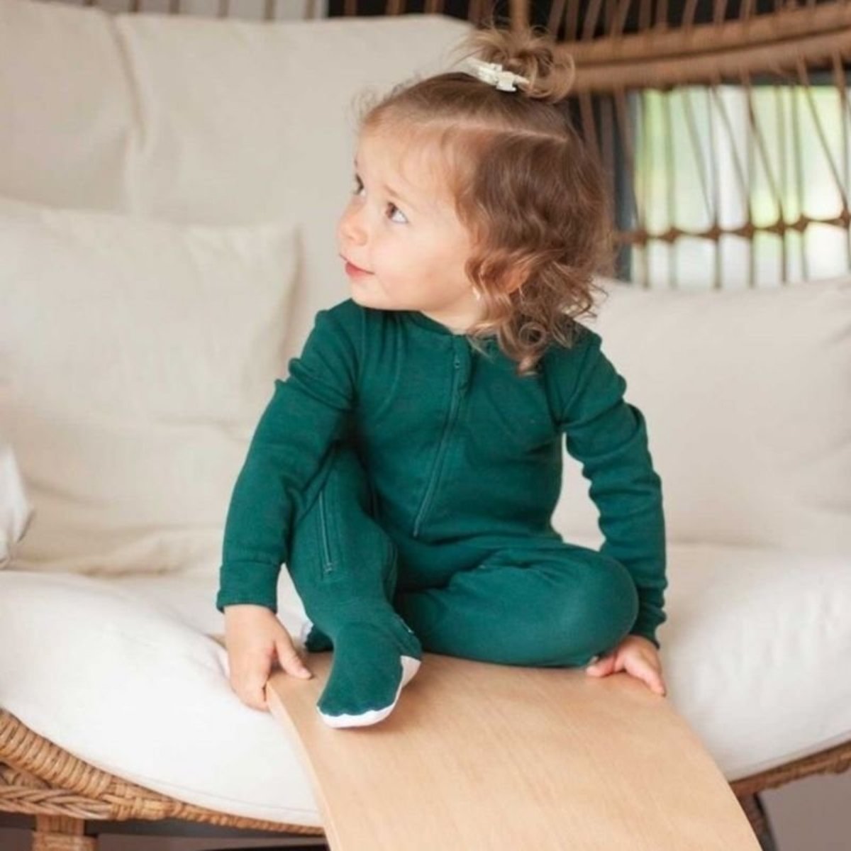 Solid Organic Footed Sleepers