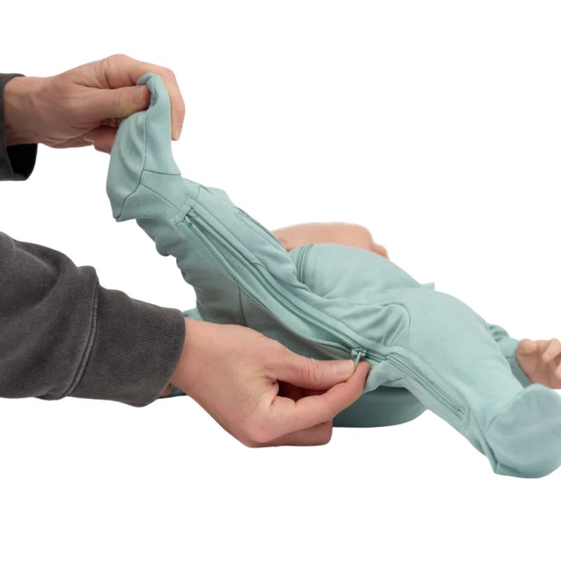 Solid Organic Footed Sleepers