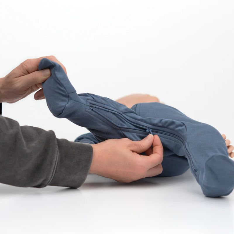 Solid Organic Footed Sleepers