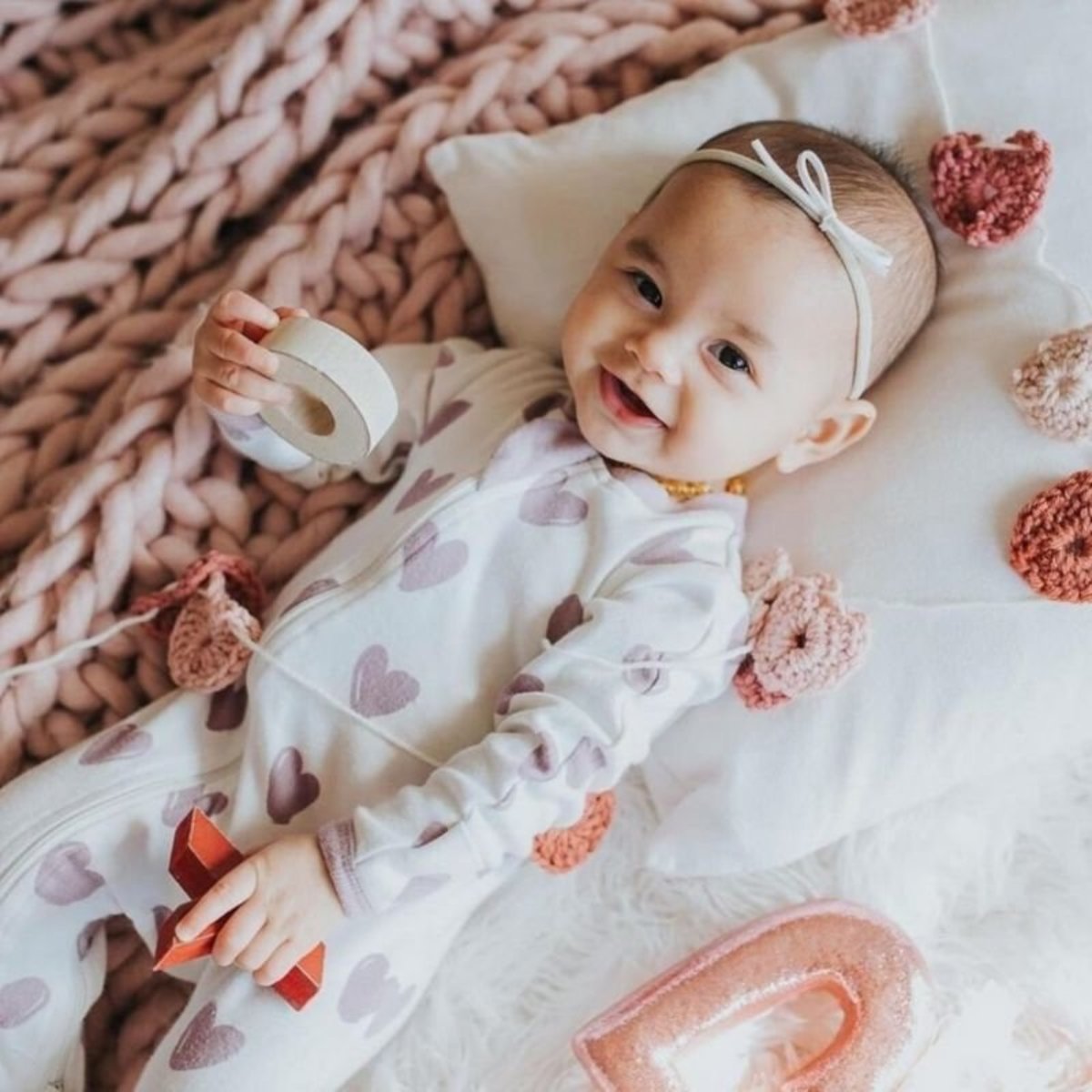 Patterned Organic Footed Sleepers