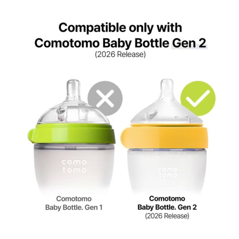 Silicone Replacement Bottle Nipples Gen 2 - 2 Pack