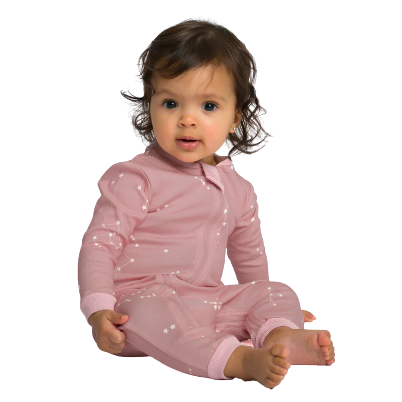 Patterned Organic Footless Sleepers