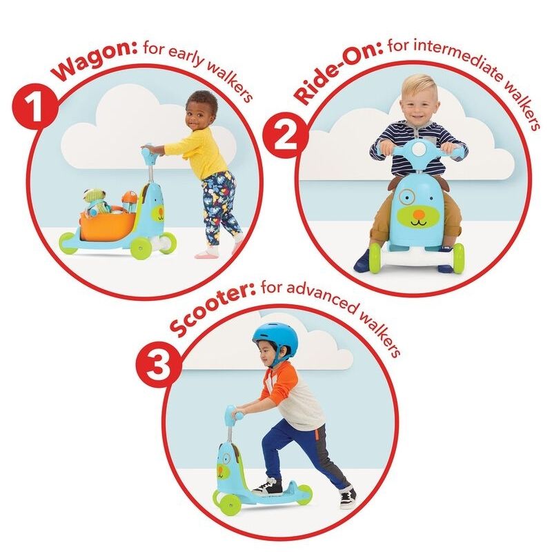 Zoo 3-in-1 Ride On Toy Dog