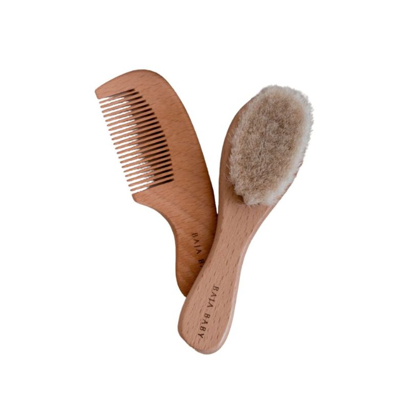 Wooden Brush & Comb Set