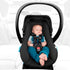 Liing Infant Car Seat in Railroad Ziip + Car Mat-Thingy & Kick-Thingy Bundle