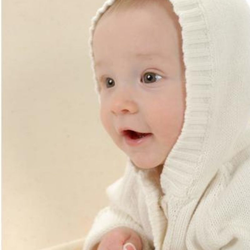 Knit Hoodie Ivory