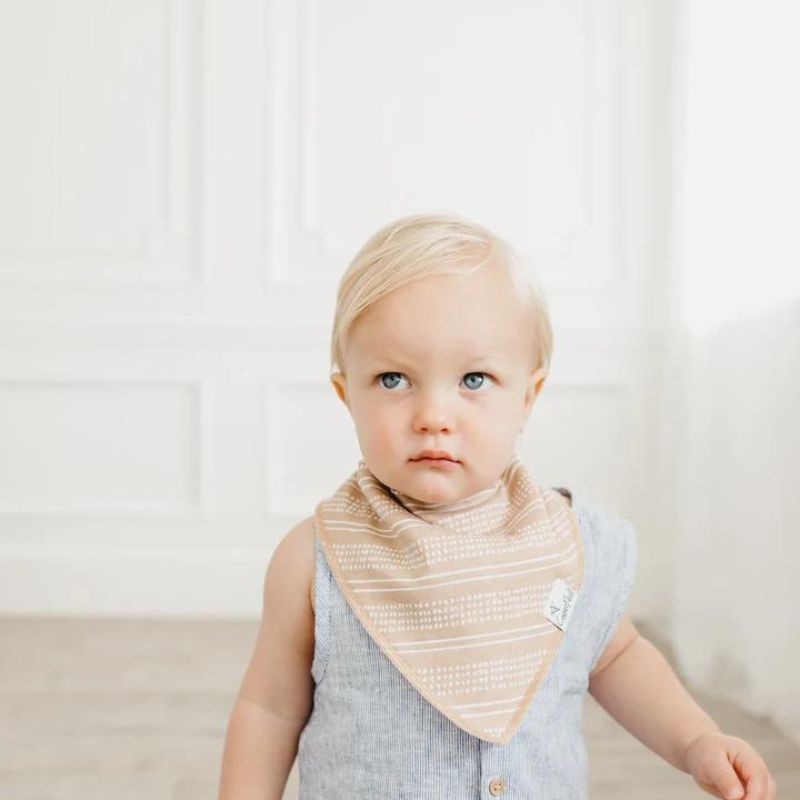 Bandana Drool Bibs - 4 Pack Peanut