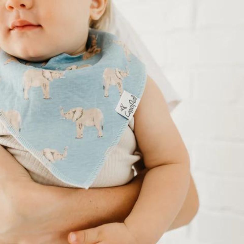 Bandana Drool Bibs - 4 Pack Peanut
