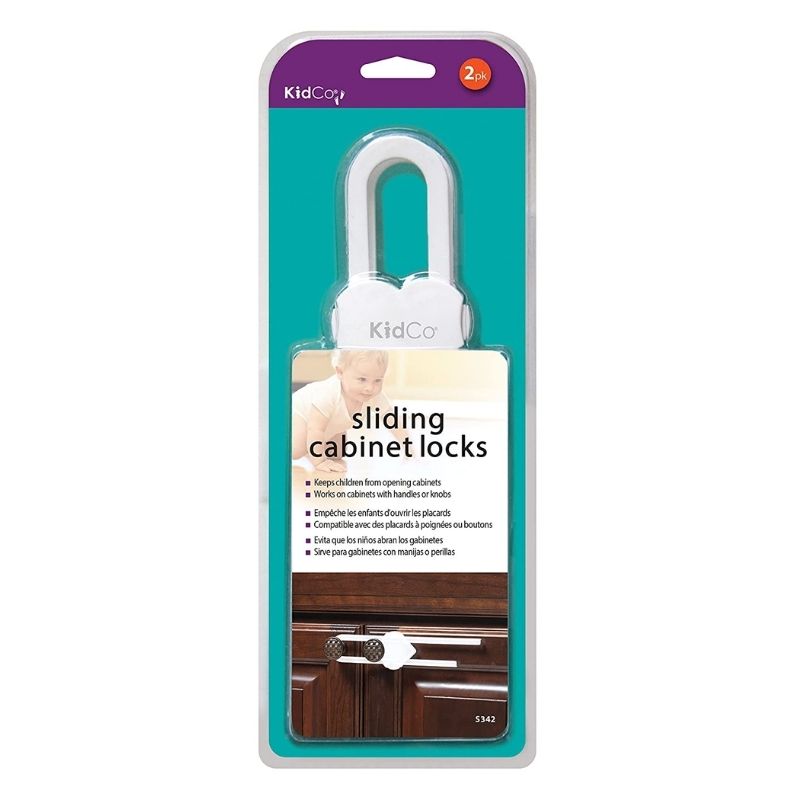Sliding Cabinet Lock - 2 pack