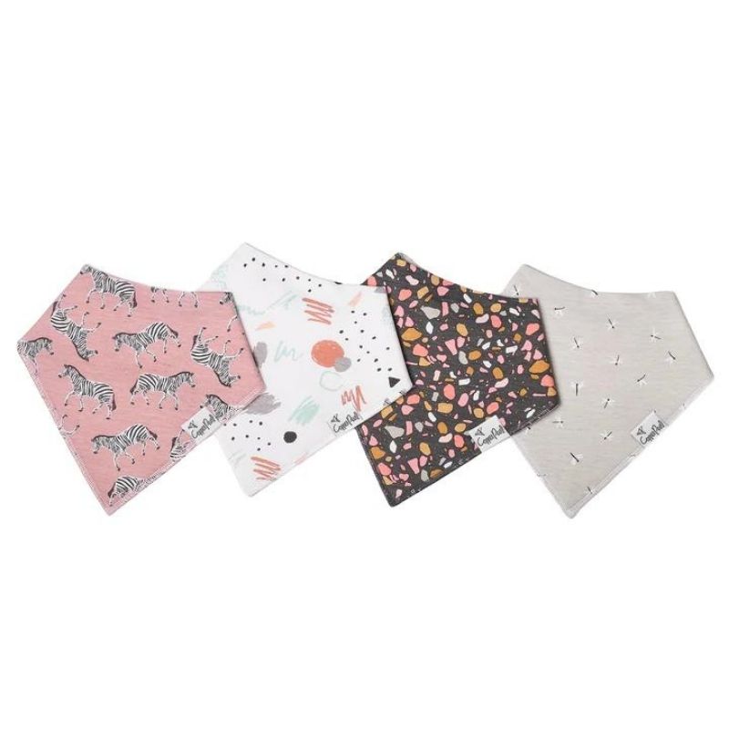 Bandana Drool Bibs - 4 Pack Zella