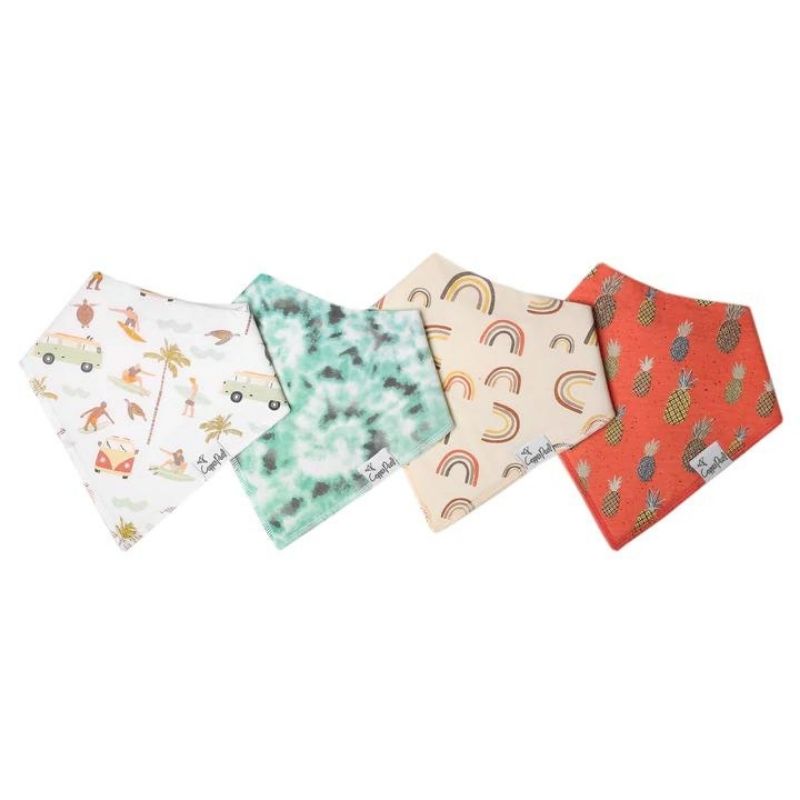 Bandana Drool Bibs - 4 Pack Maui