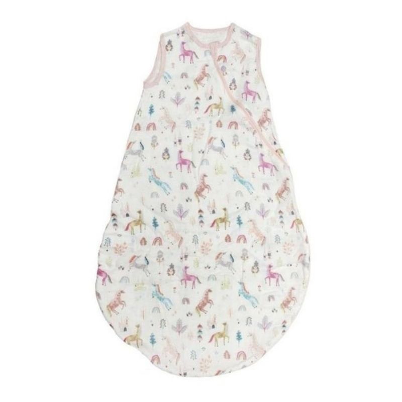 Muslin Sleep Bag - 1 TOG Unicorn Dreams