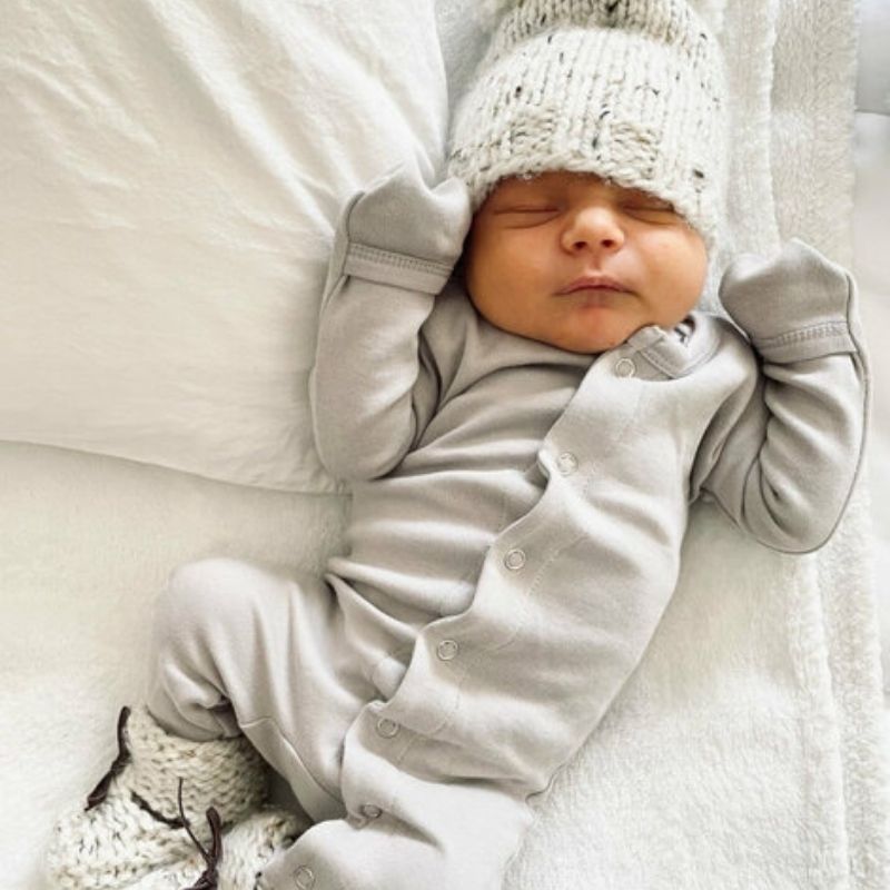 Organic Snap Sleepers Light Grey