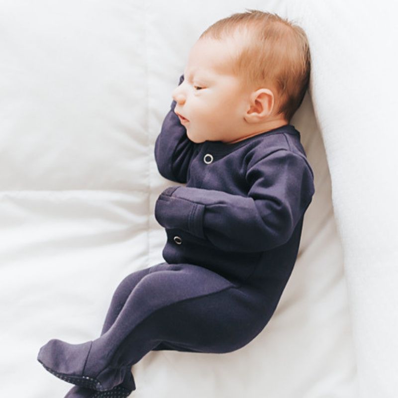 Organic Snap Sleepers Navy