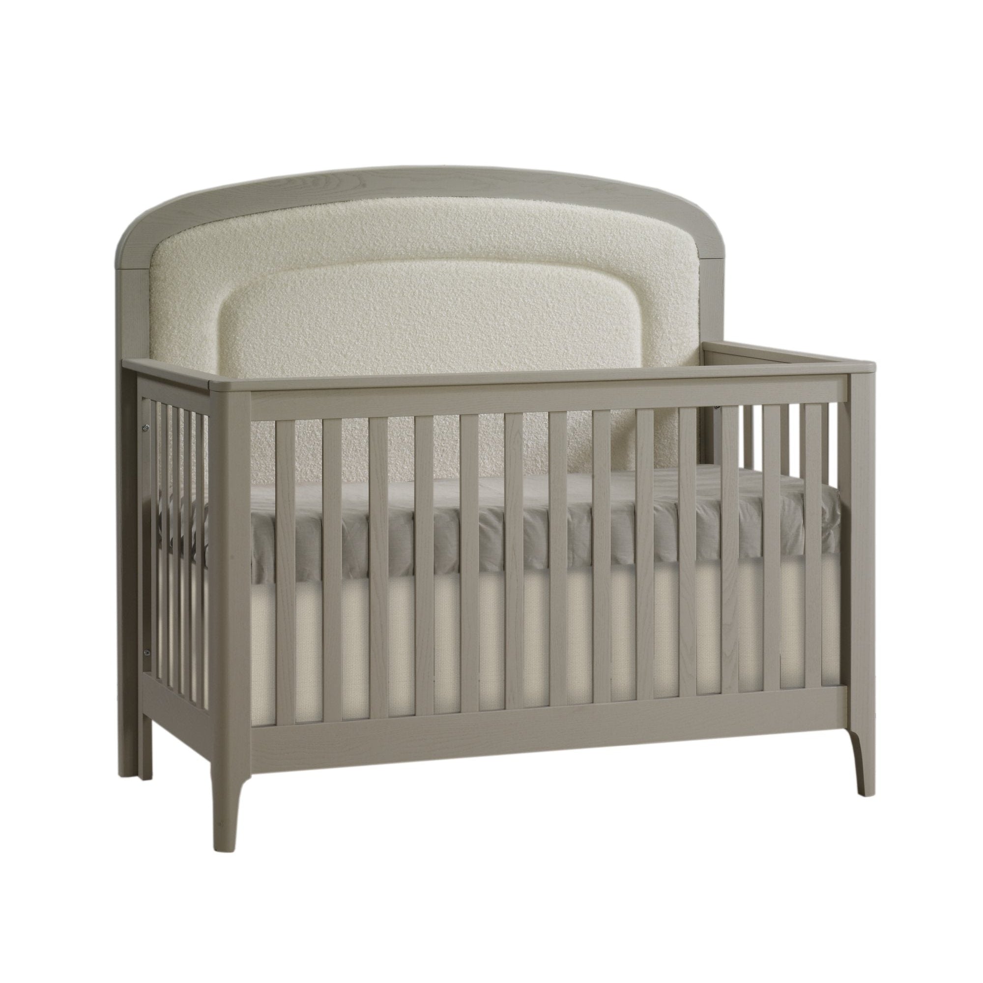 Palo 5-in-1 Upholstered Convertible Crib by Natart Juvenile at $1499! Shop now at Nestled by Snuggle Bugz for Cribs.