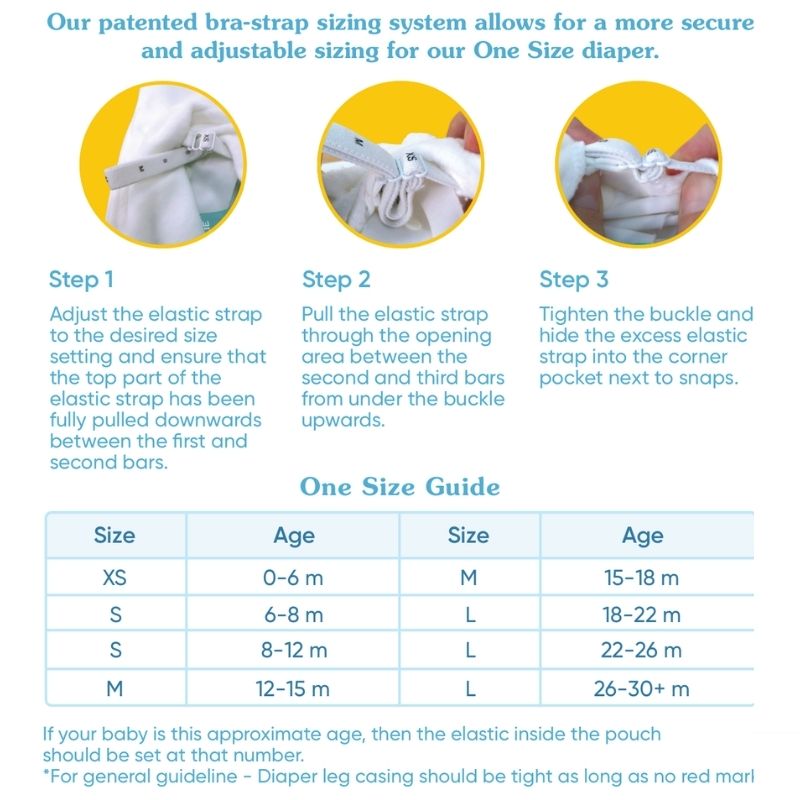 Reusable Cloth Diaper- One Size Cotton Bliss