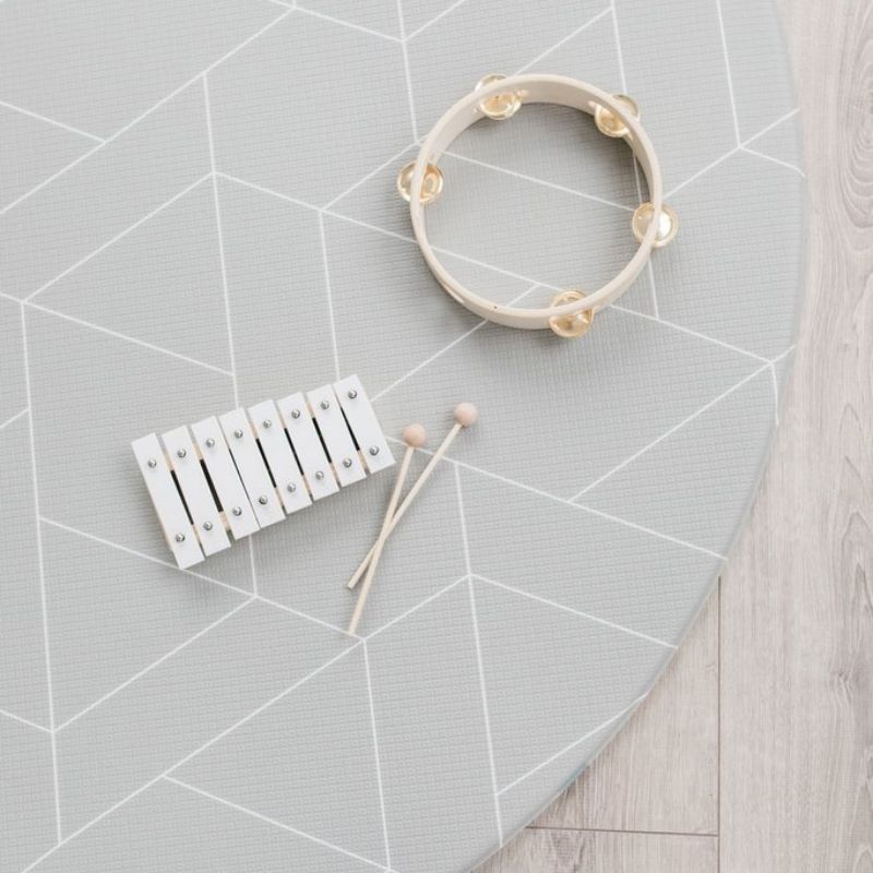 Ofie Reversible Baby Play Mat - Round Triangle