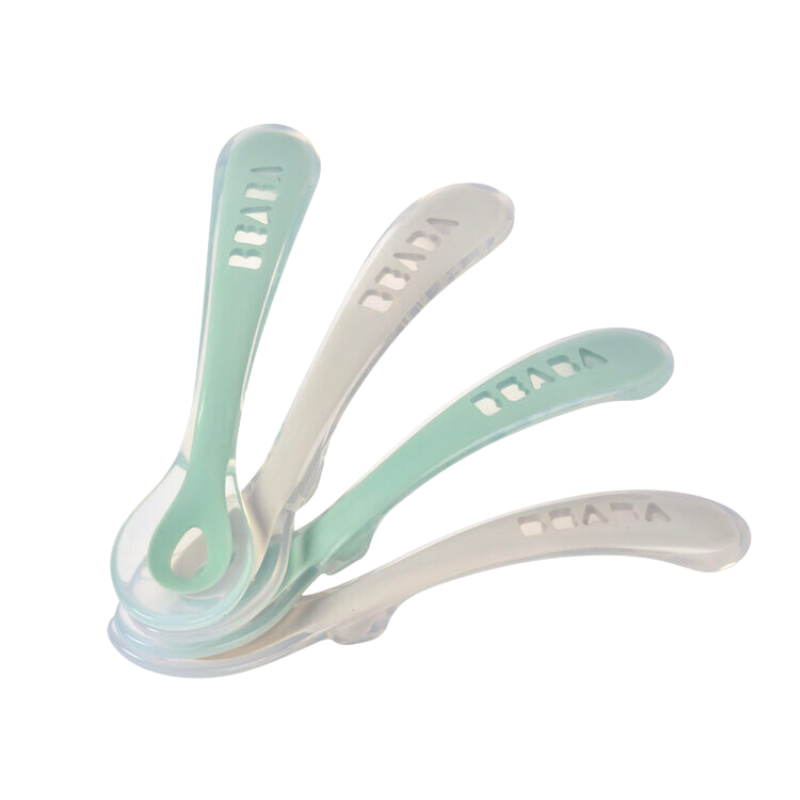 Cuillères en silicone de deuxième étape - Paquet de 4
