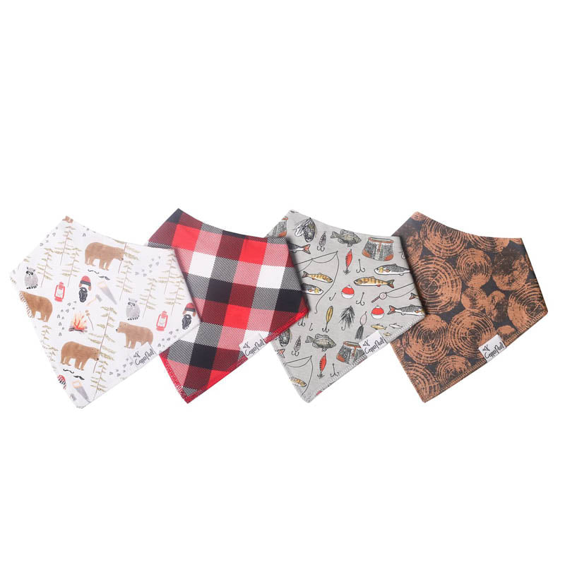 Bandana Drool Bibs - 4 Pack