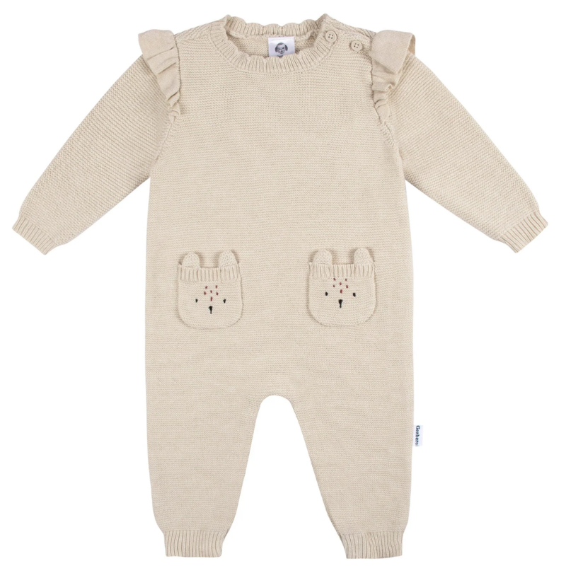 Sweater Knit Footless Romper