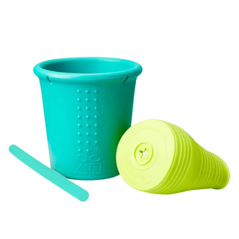 Gobelet avec paille en silicone pour enfants - 8 oz
