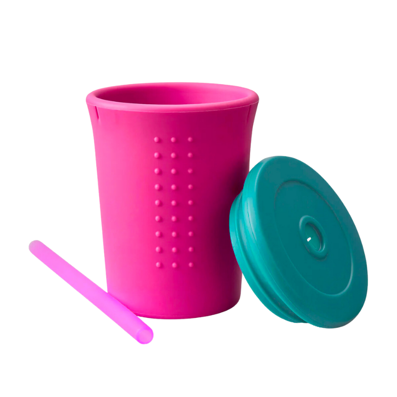 Silicone Kids Straw Cup - 12 oz