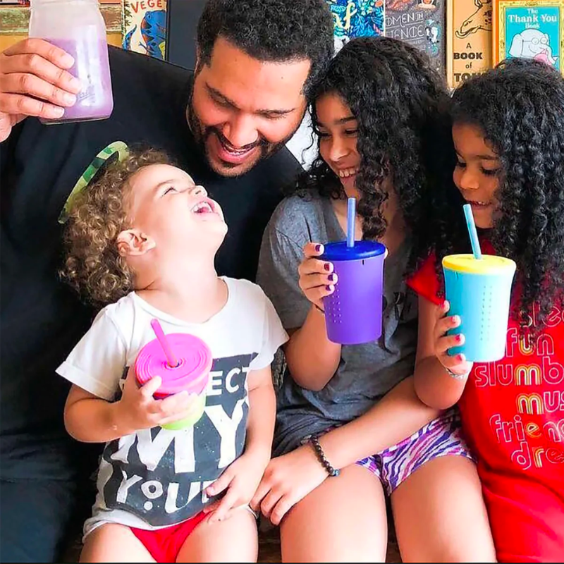 Silicone Kids Straw Cup - 12 oz