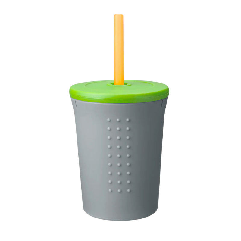 Silicone Kids Straw Cup - 12 oz