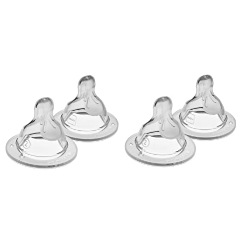 Silicone Bottle Nipples - 4 Pack