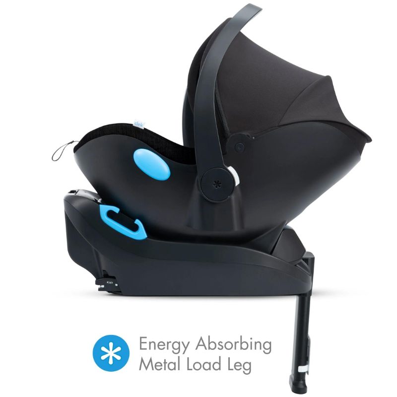 Liing Infant Car Seat in Railroad Ziip + Car Mat-Thingy & Kick-Thingy Bundle
