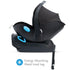 Liing Infant Car Seat in Railroad Ziip + Car Mat-Thingy & Kick-Thingy Bundle